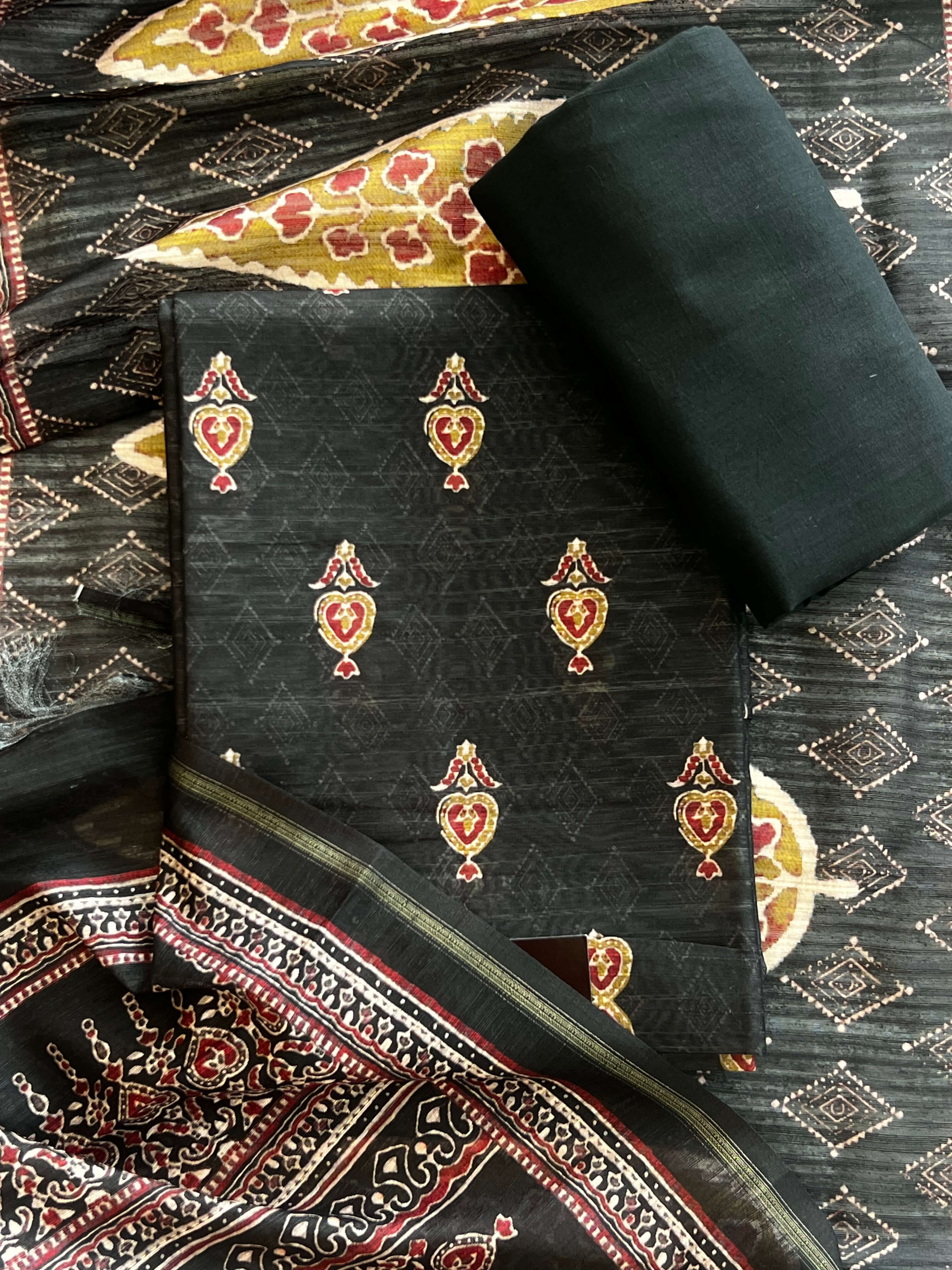 Green Semi Silk