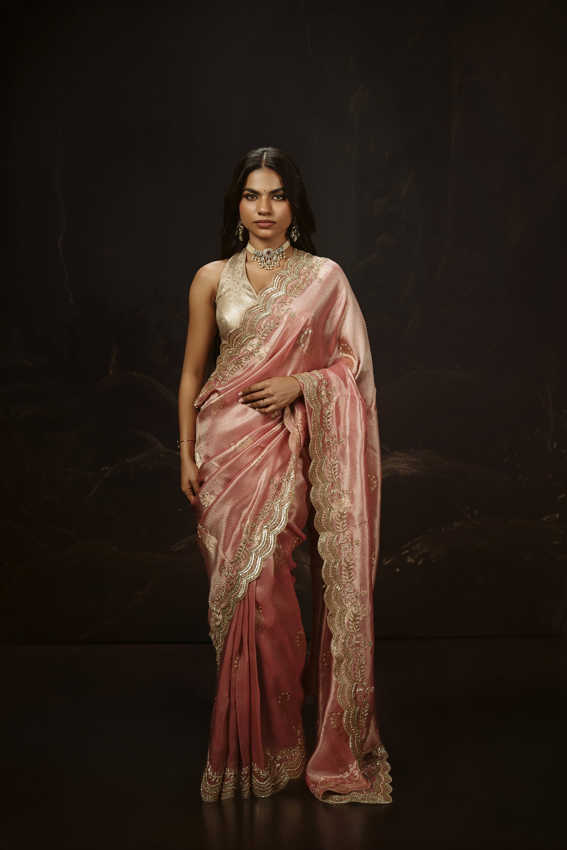 Pure Tissue Handwork Saree