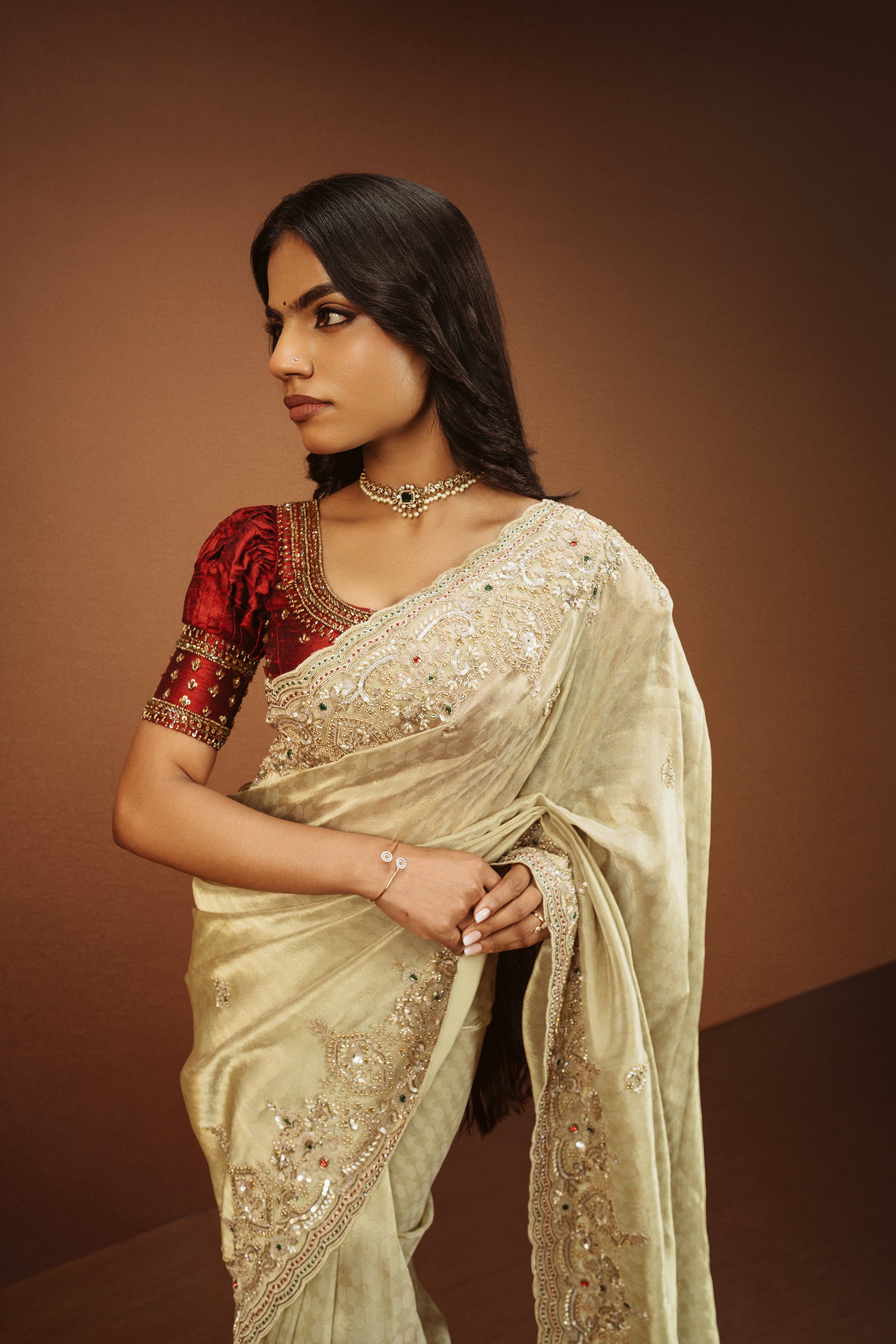 Pure Tissue Handwork Saree