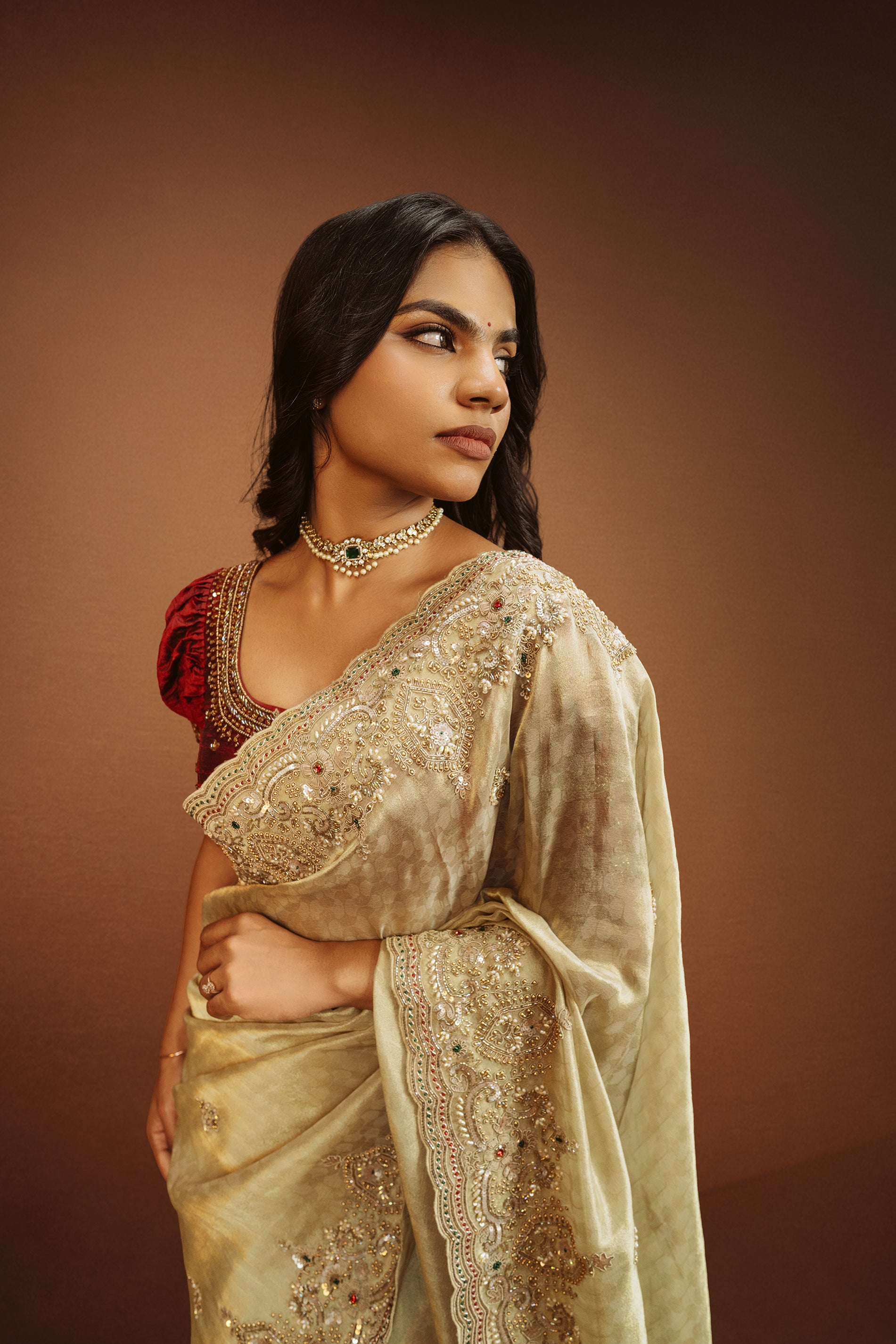 Pure Tissue Handwork Saree