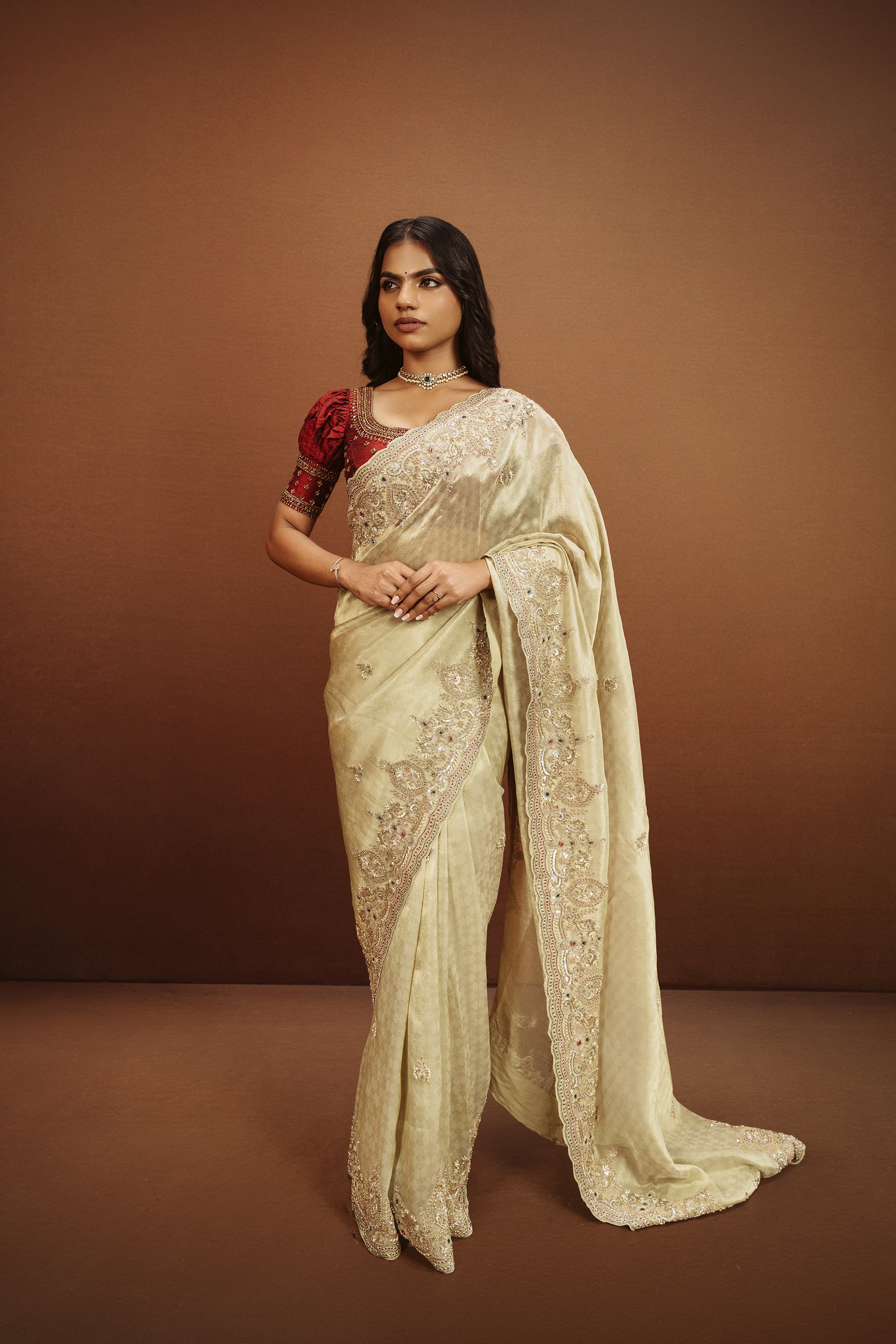 Pure Tissue Handwork Saree