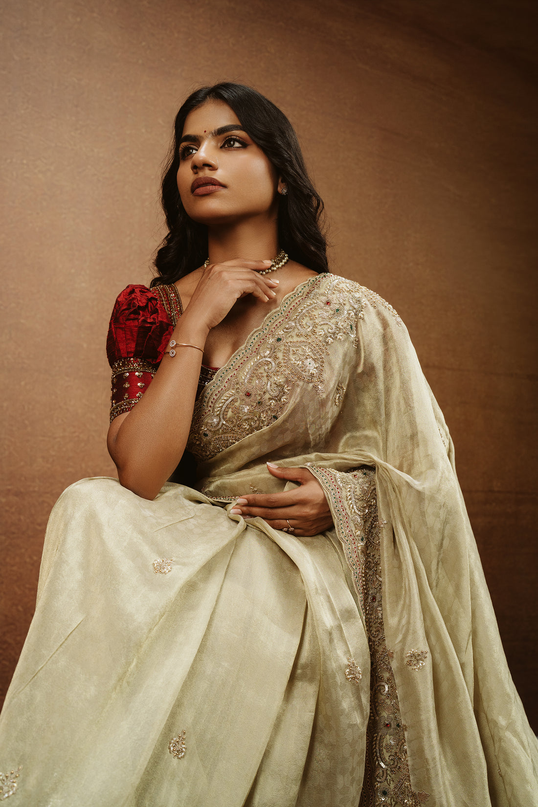 Pure Tissue Handwork Saree