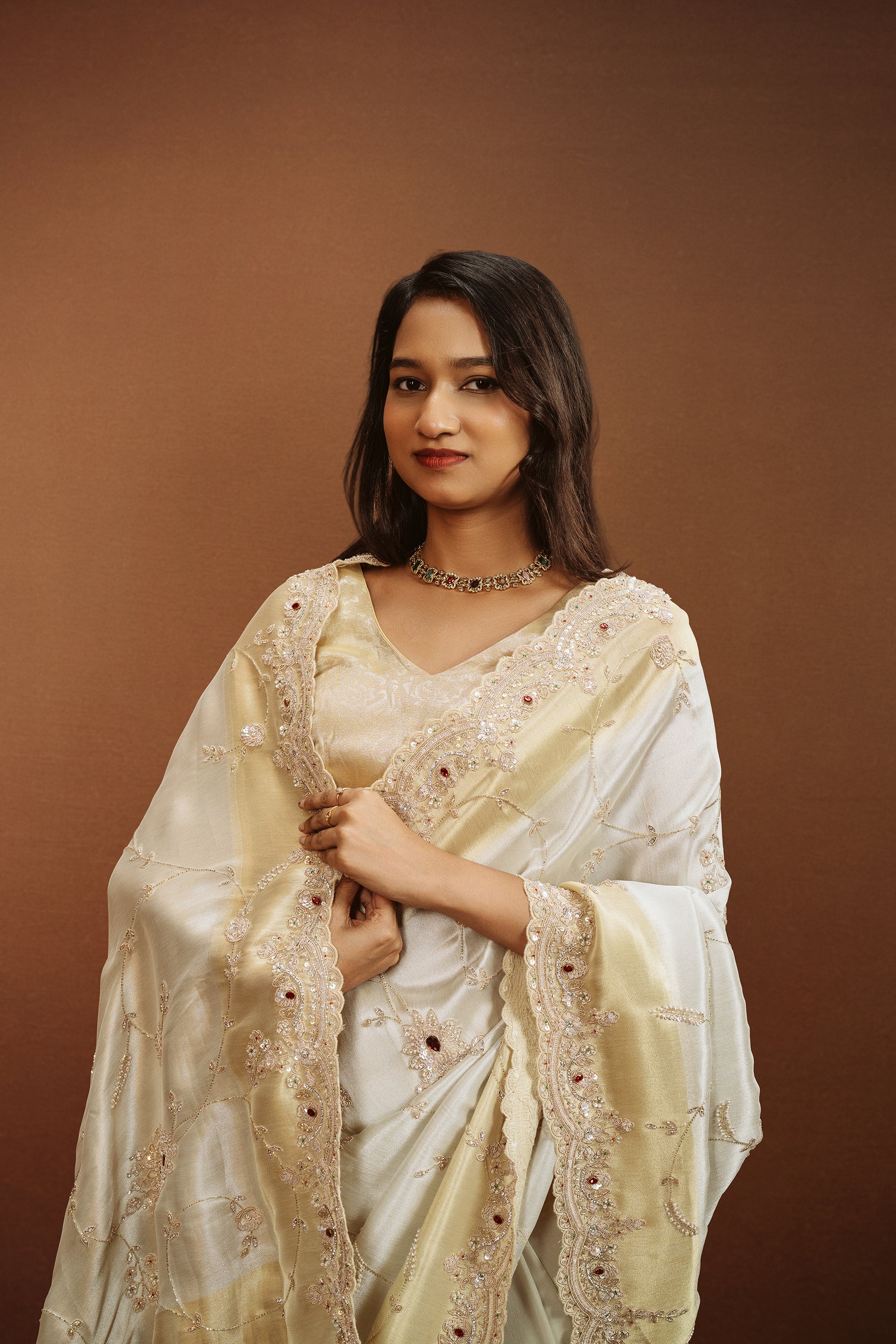 Pure Tissue Handwork Saree