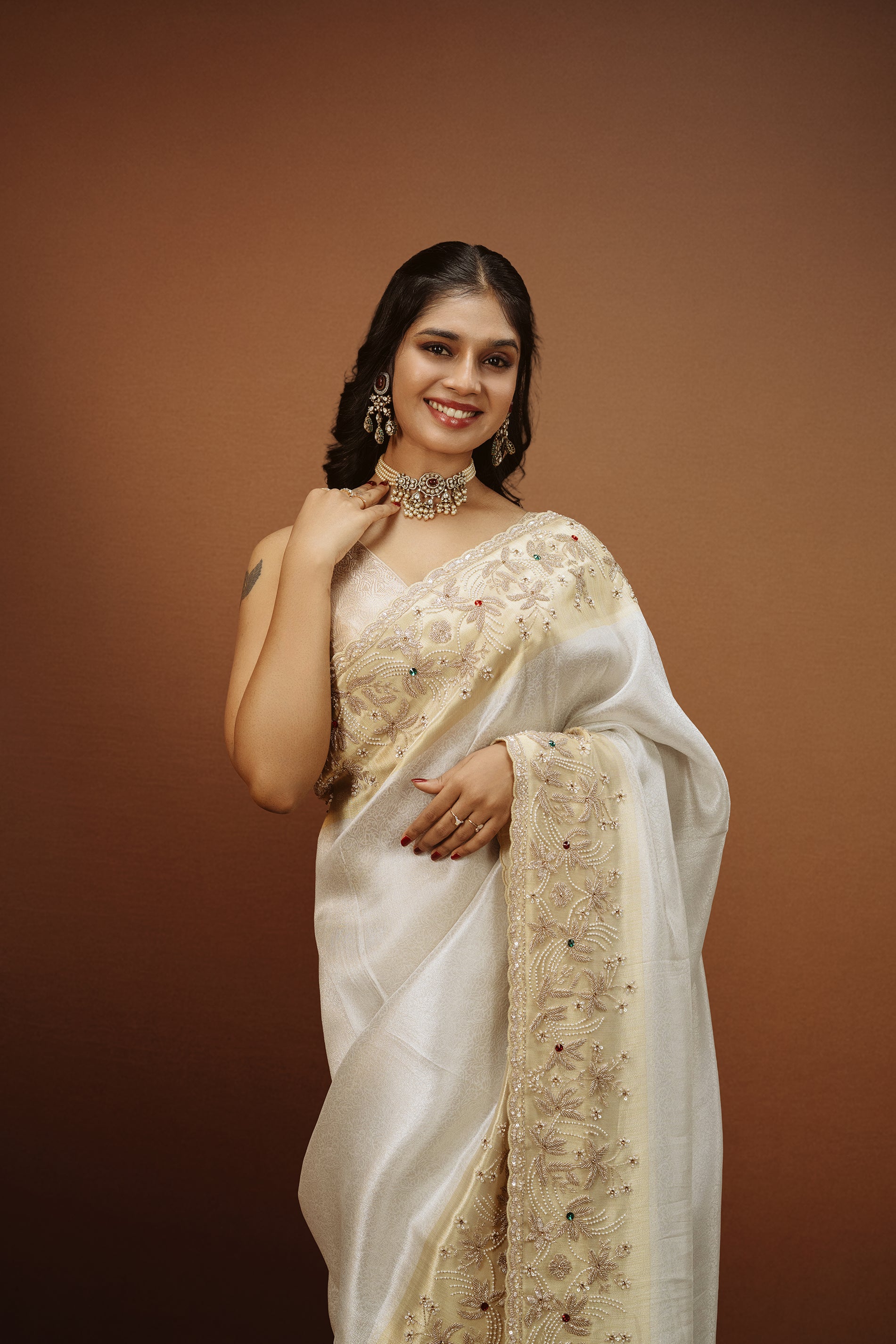 Pure Tissue Handwork Saree