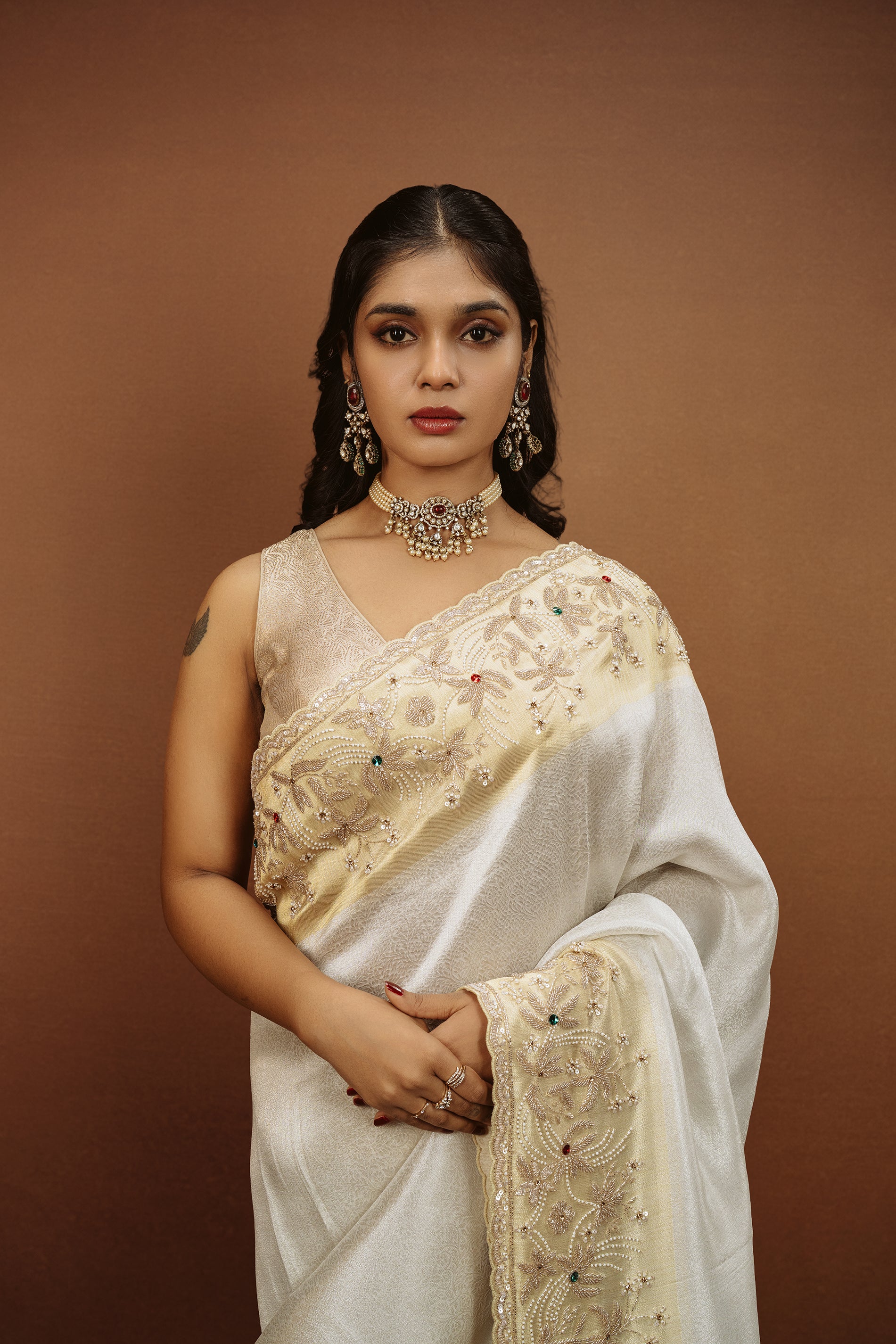 Pure Tissue Handwork Saree