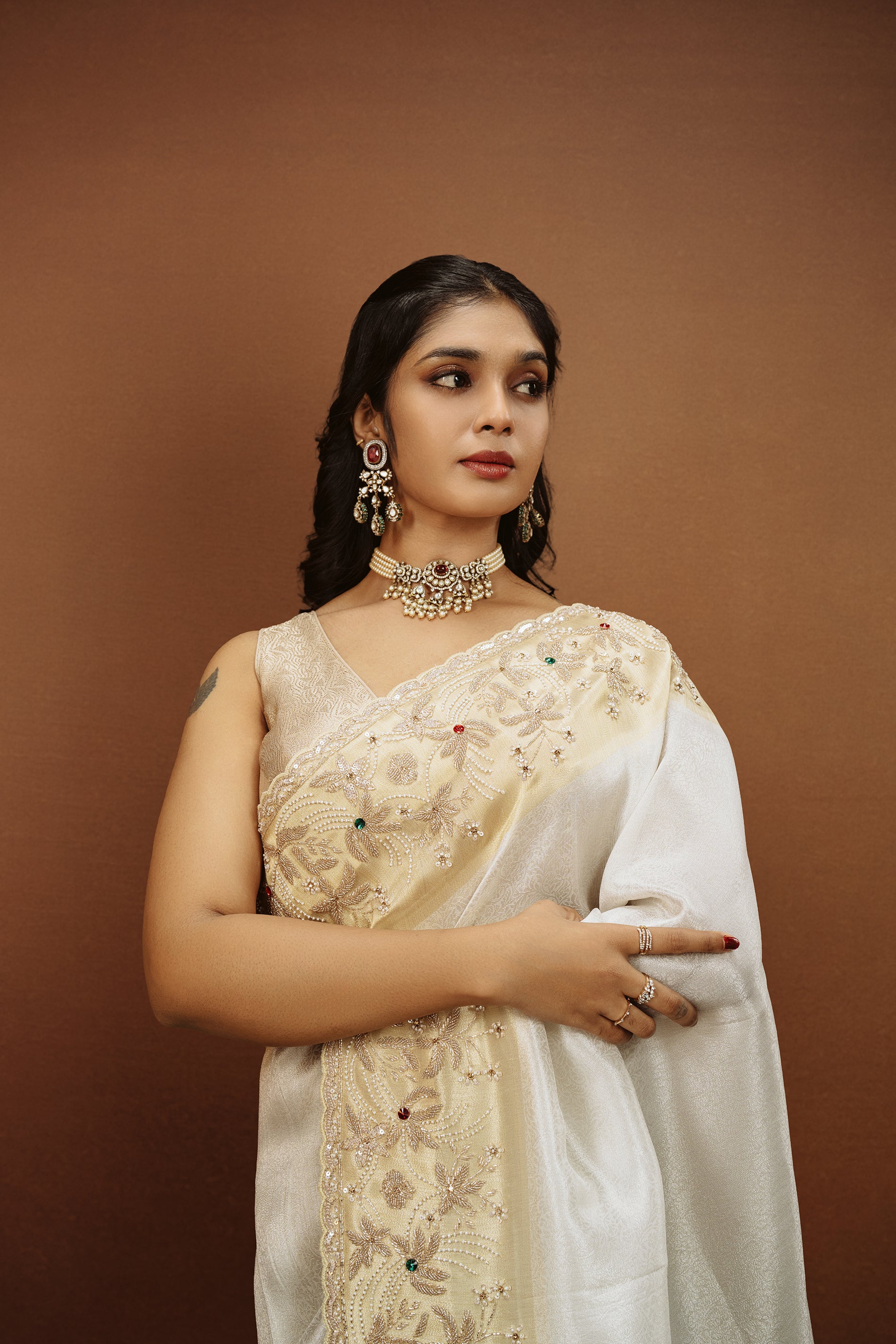 Pure Tissue Handwork Saree