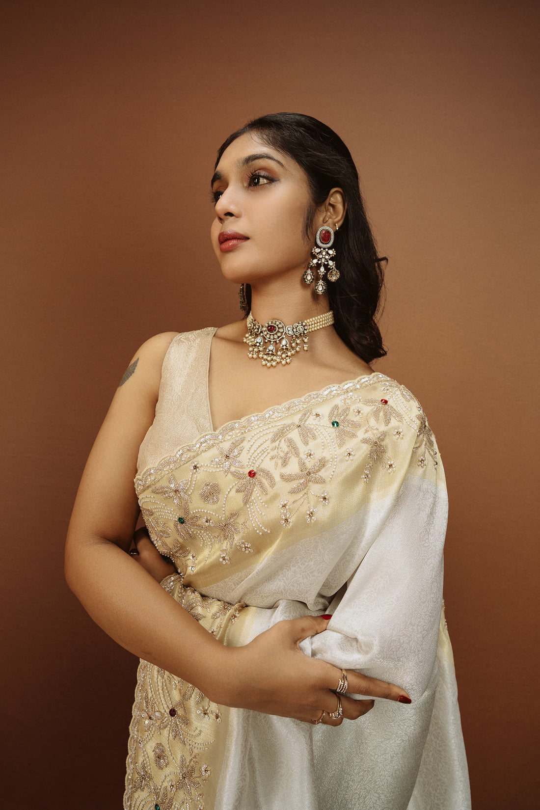 Pure Tissue Handwork Saree