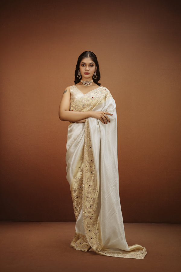 Pure Tissue Handwork Saree